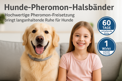 Hunde-Pheromon-Halsbänder mit 60 Tage Langzeitwirkung für schnelle Beruhigung und Entspannung