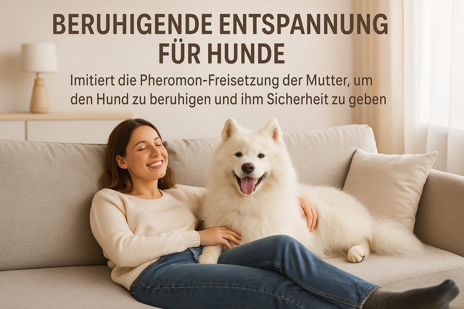 Beruhigendes Hundehalsband aus natürlichen Inhaltsstoffen - sicher und effektiv gegen Hundeangst