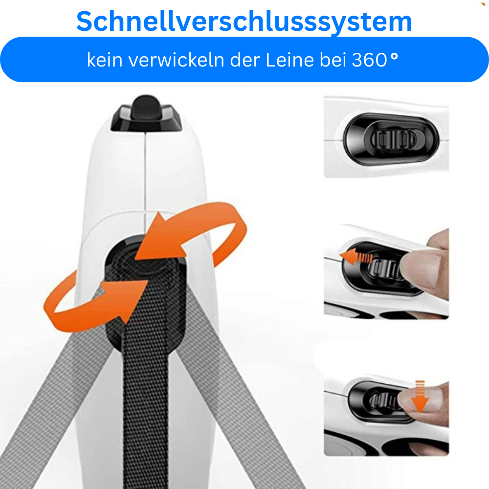 FLEXI-LEINE PREMIUM - Ein Klick = Perfekte Kontrolle! (Bestseller 2025) - Dog Aware