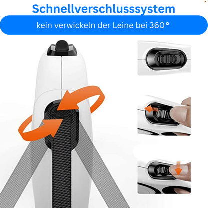 FLEXI-LEINE PREMIUM - Ein Klick = Perfekte Kontrolle! (Bestseller 2025) - Dog Aware