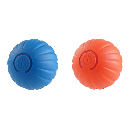 ntelligenter Hundespielzeugball in blau und orange