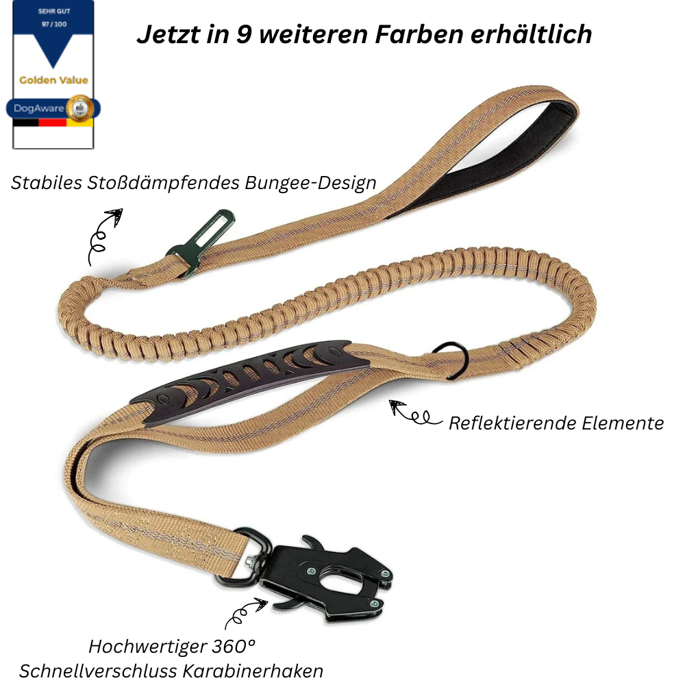 Titan-Leine 4-in-1 Heavy-Duty mit reißfesten Titan-Fasern für Kraftpakete bis 80kg